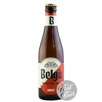 Bia thủ công Bỉ Belgo Amber 5.1% - Chai 330ml - Thùng 24 chai