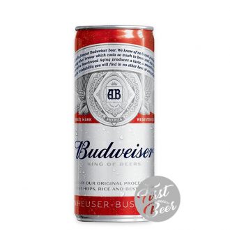 Bia Budweiser 5% – Lon 330 ml – Thùng 24 Lon