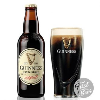 Bia Guinness Extra Stout 5.6% – Chai 330ml – Thùng 24 Chai