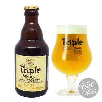 Bia Triple Secret Des Moines 8% – Chai 330ml – Thùng 12 Chai