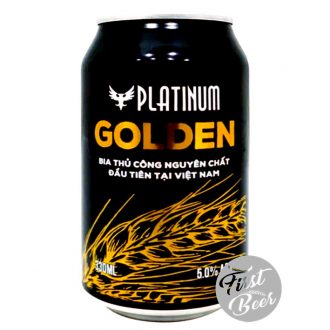 Bia Platinum Golden 5% – Lon 330ml – Thùng 24 Lon