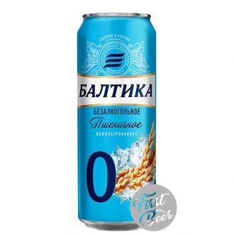 Bia Không Cồn Baltika 0 Wheat Unfiltered – Lon 450ml – Thùng 24 Lon