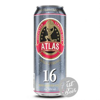Bia Atlas Mega Strong 16% – Lon 500ml – Thùng 24 Lon