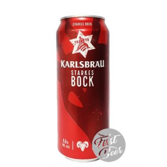 Bia Karlsbrau Bock 6.6% – Lon 500ml – Thùng 24 Lon