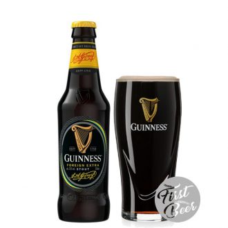 Bia Guinness Foreign Extra Stout 8.0% – Chai 330ml – Thùng 24 Chai
