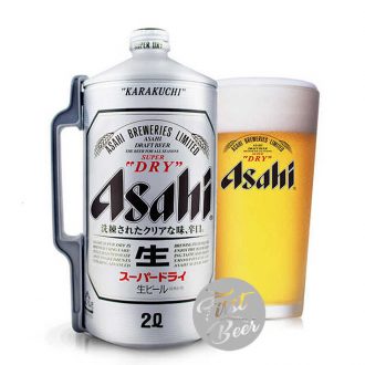 Bia Asahi Super Dry 5% – Bình 2 Lit - Thùng 6 Bình