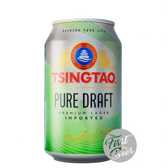 Bia Tsingtao Pure Draft 4.3% – Lon 300ml – Thùng 24 Lon