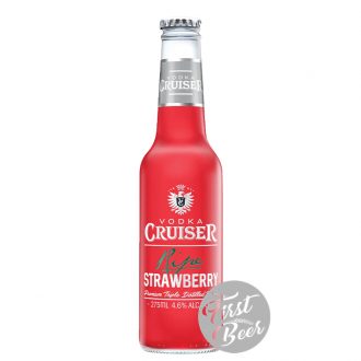 Rượu Trái Cây Vodka Cruiser Strawberry 4.6% – Chai 275ml – Thùng 24 Chai