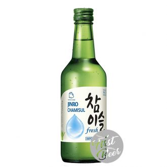 Rượu Soju Jinro Chamisul Fresh 17.2% - Chai 360ml - Thùng 20 Chai