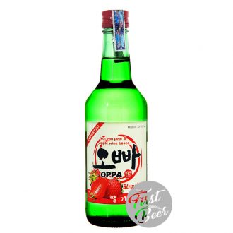 Rượu Soju Oppa Dâu 12% - Chai 360ml - Thùng 20 Chai