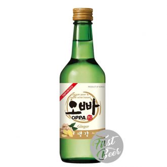 Rượu Soju Oppa Gừng 14% - Chai 360ml - Thùng 20 Chai