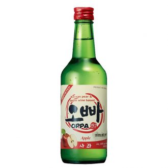 Rượu Soju Oppa Táo 14% - Chai 360ml - Thùng 20 Chai