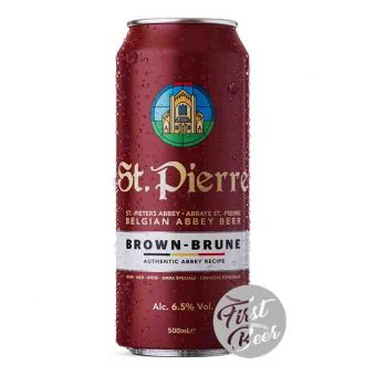 Bia St. Pierre Brune 6.5% – Lon 500ml – Thùng 24 Lon