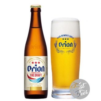 Bia Orion Draft 5.0% – Chai 334ml – Thùng 24 Chai