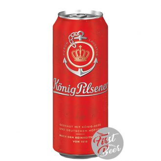 Bia Konig Pilsener 4.9% – Lon 500ml – Thùng 24 Lon