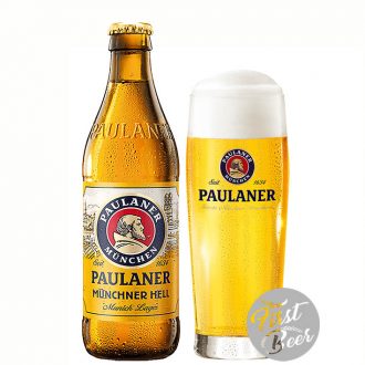 Bia Paulaner Munchner Hell 4.9% – Chai 330ml – Thùng 24 Chai