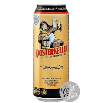 Bia Klosterkeller Weizenbier 5.4% – Lon 500ml – Thùng 24 Lon